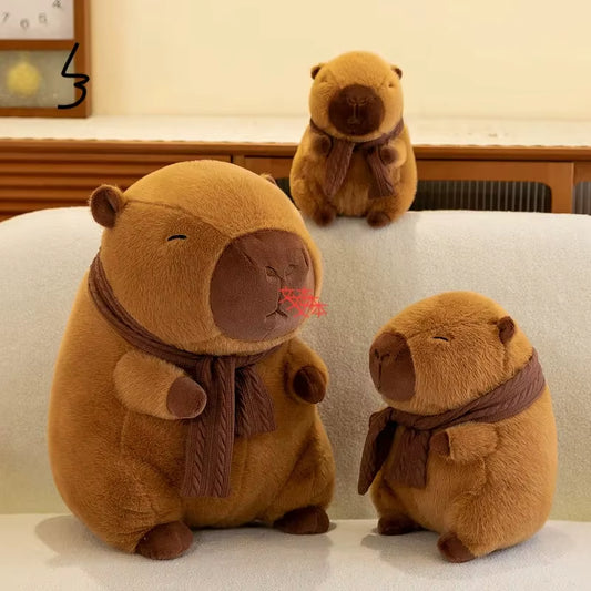 23Cm Capybara Plush Simulation Capibara Anime Fluffty Toy Cute Doll Stuffed Animals Soft Doll Plush Christmas Thanksgiving Gift