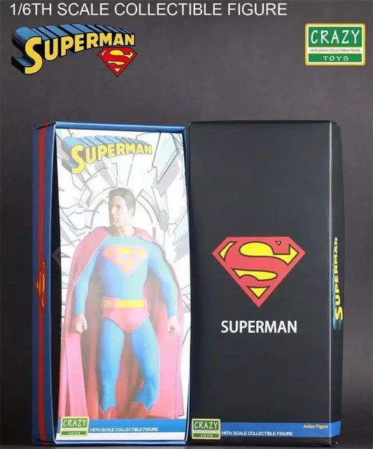 In Stock CRAZY TOYS 1/6 Scale Men Soldier Red Cloak Super Hero Blue Cloak Bat Masked Hero Full Set 12Inch Action Figure Gifts