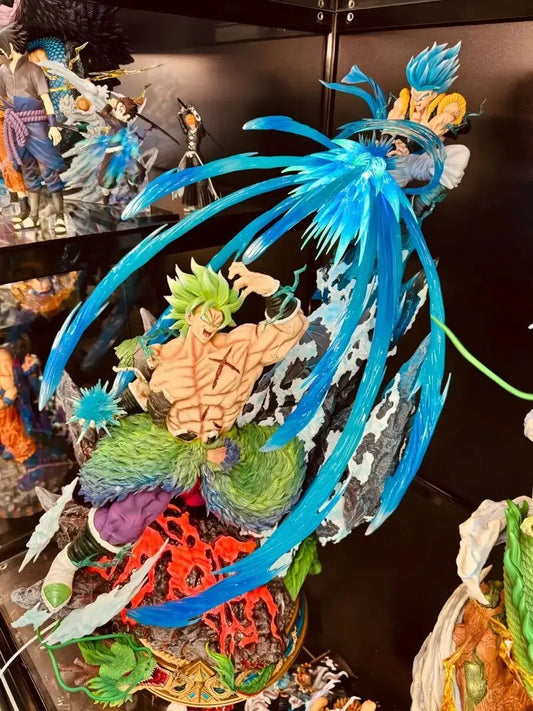19.5Cm Dragon Ball Figure Broly Vs Gogeta Figures Super Saiyan Broli Anime Figurine Pvc Collection Model Statue Kids Toy Gifts