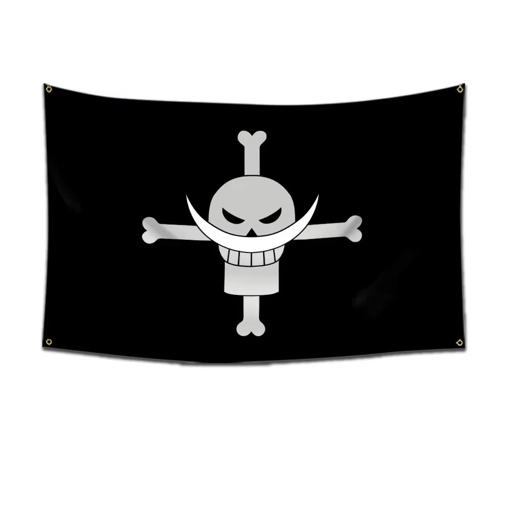 Anime One Piece Pirate Skull Flag Home Bedroom Wall Decor Banner Painting Luffy Straw Hat Pirates Flag Toys for Children Gift
