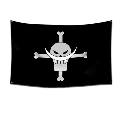 Anime One Piece Pirate Skull Flag Home Bedroom Wall Decor Banner Painting Luffy Straw Hat Pirates Flag Toys for Children Gift