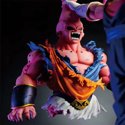 Anime Dragon Ball Z Vegito Vs Majin Buu Figure Replaceable Heads Super Saiyan Action Figures Gk Statue Collection Model Toy Gift