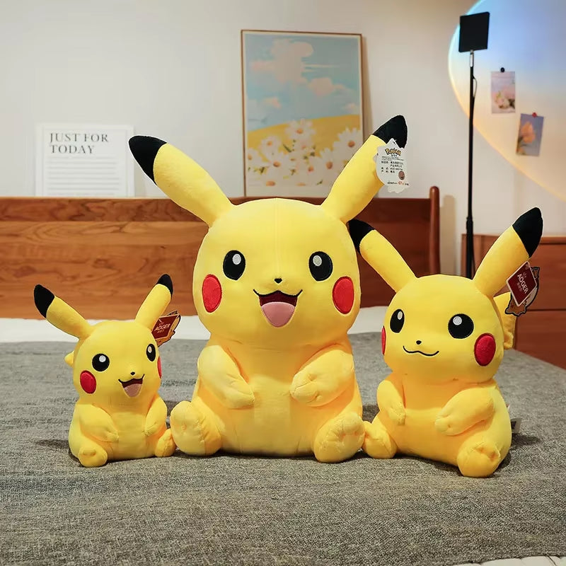 Big Size Pikachu Plushies Doll Anime Pokemon Kawaii Pikachu Stuffed Plush Toys Soft High Quality Fill Xmas Gifts for Children