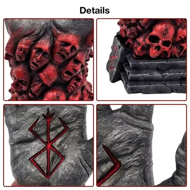 23Cm Berserk Hand of God Anime Figure Devil Hand Figurine Hand of God Statue Collectible Model Doll Toys Gift Home Decor