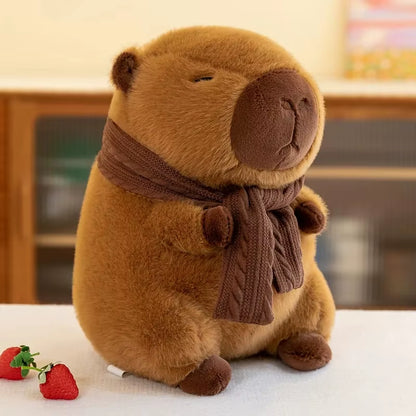 23Cm Capybara Plush Simulation Capibara Anime Fluffty Toy Cute Doll Stuffed Animals Soft Doll Plush Christmas Thanksgiving Gift