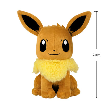 Pokemon Eevee Plush Toys Stuffed Animal Soft Flareon Doll for Kids Collection Adorably Anime Peripheral Room Decor Xmas Gifts