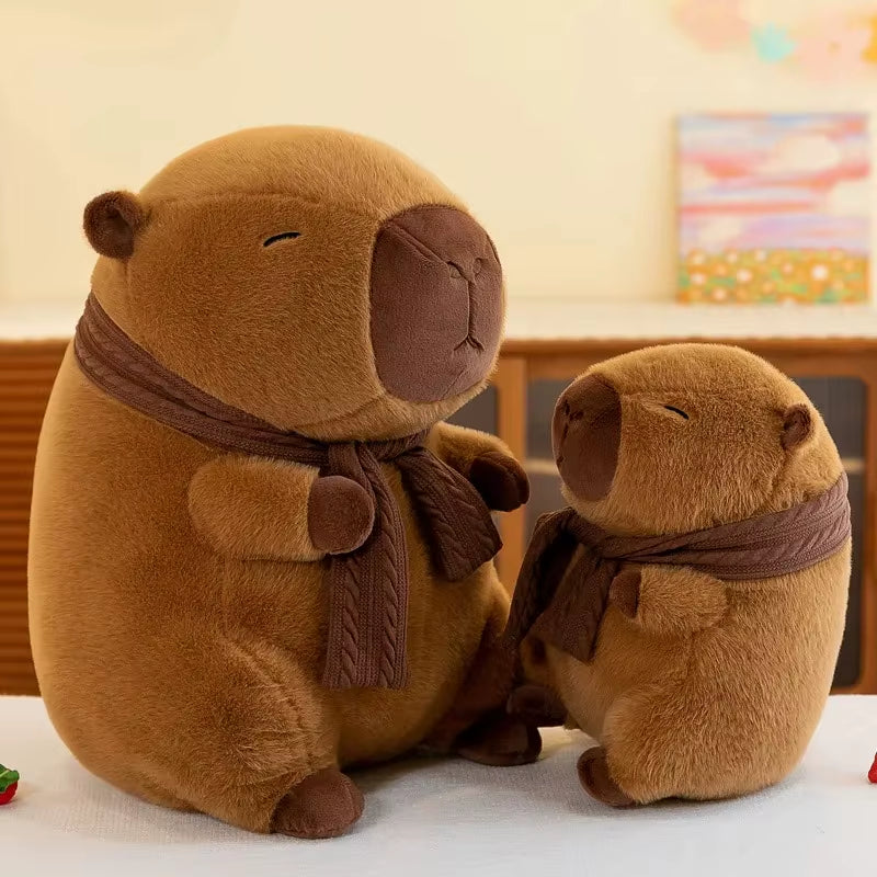 23Cm Capybara Plush Simulation Capibara Anime Fluffty Toy Cute Doll Stuffed Animals Soft Doll Plush Christmas Thanksgiving Gift