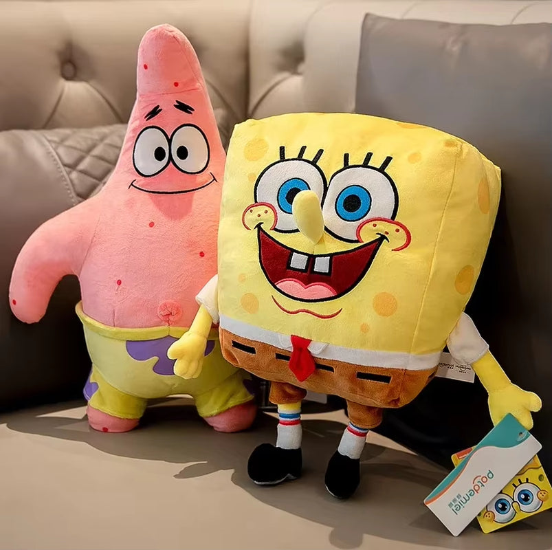 Anime Spongebob Squarepants Patrick Star Squidward Eugene H. Krabs Gary Kawaii Stuffed Plush Toys Keychain Birthday Gift for Kid