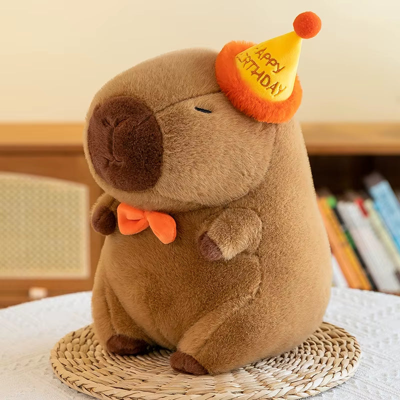 23Cm Capybara Plush Simulation Capibara Anime Fluffty Toy Cute Doll Stuffed Animals Soft Doll Plush Christmas Thanksgiving Gift