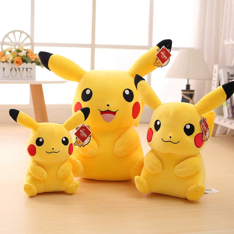 Big Size Pikachu Plushies Doll Anime Pokemon Kawaii Pikachu Stuffed Plush Toys Soft High Quality Fill Xmas Gifts for Children