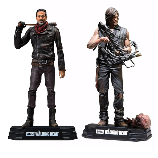 Figurines Daryl Dixon & Negan The Walking Dead – 15 cm – Série TV AMC Collection