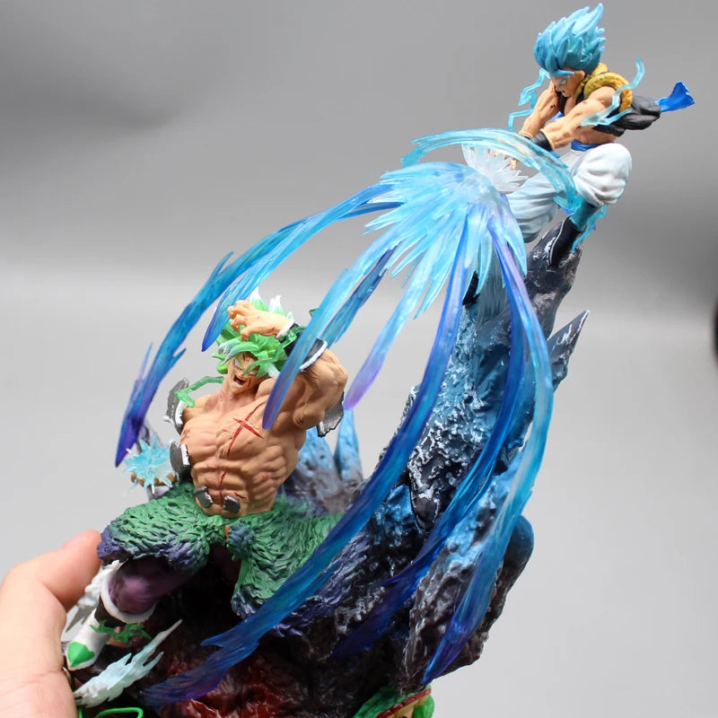 19.5Cm Dragon Ball Figure Broly Vs Gogeta Figures Super Saiyan Broli Anime Figurine Pvc Collection Model Statue Kids Toy Gifts