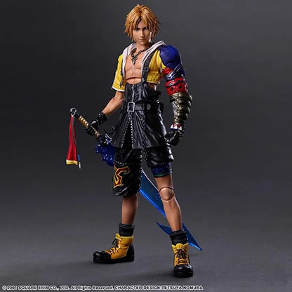 25CM NEW Anime Play Arts TIDUS Final Fantasy X Pvc Action Figure Collection Desk Decor Model Toys Doll Kids Birthday Gift
