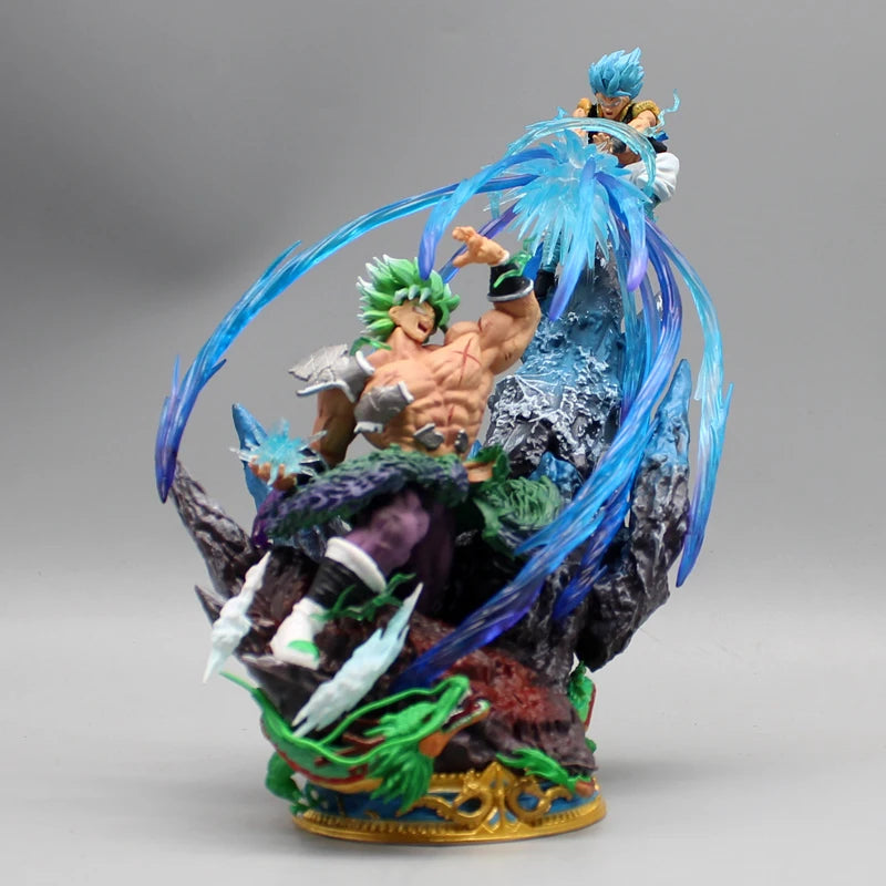 19.5Cm Dragon Ball Figure Broly Vs Gogeta Figures Super Saiyan Broli Anime Figurine Pvc Collection Model Statue Kids Toy Gifts
