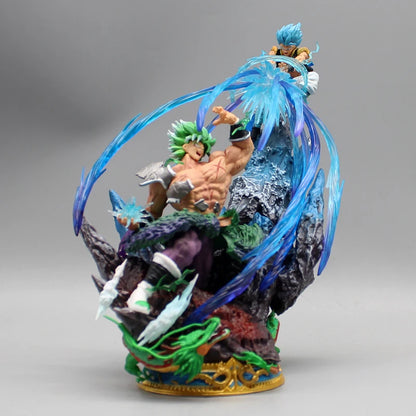 19.5Cm Dragon Ball Figure Broly Vs Gogeta Figures Super Saiyan Broli Anime Figurine Pvc Collection Model Statue Kids Toy Gifts