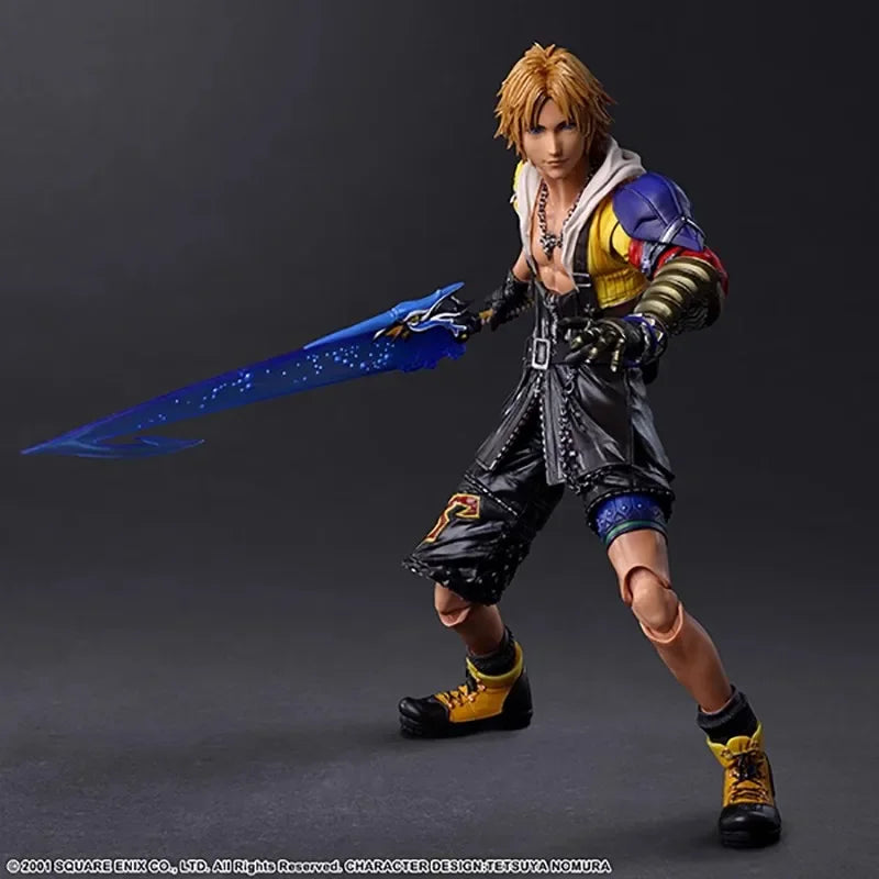 25CM NEW Anime Play Arts TIDUS Final Fantasy X Pvc Action Figure Collection Desk Decor Model Toys Doll Kids Birthday Gift