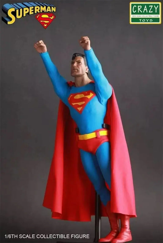 In Stock CRAZY TOYS 1/6 Scale Men Soldier Red Cloak Super Hero Blue Cloak Bat Masked Hero Full Set 12Inch Action Figure Gifts