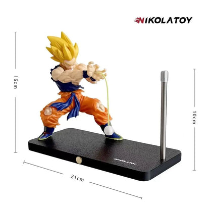 In Stock Nikolatoy Dragon Ball Son Goku Kame Hame Ha Night Touch Magnetic Lamp Model Ornament Anime Peripheral Toys Gifts