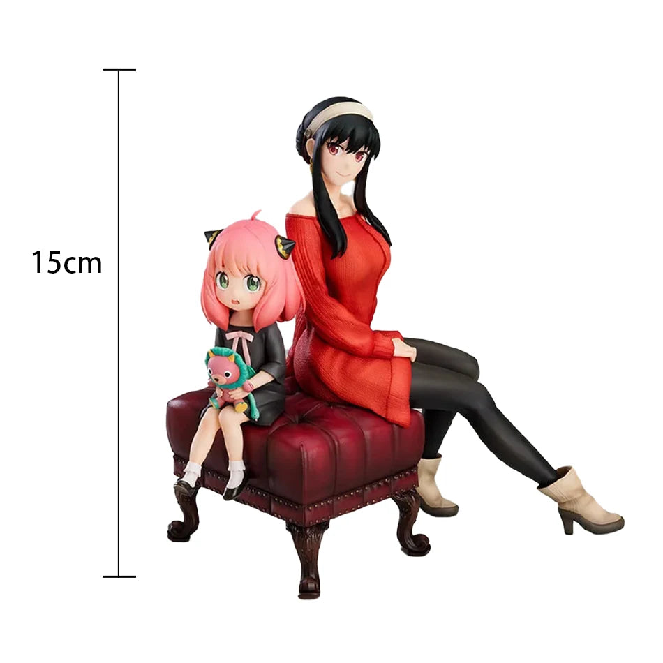 15CM Anime Figure SPY×FAMILY Anya Alstreim Yor Forger Action Figure PVC Table Decoration Figure Model Toy Gift for Children