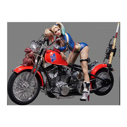 Dc Genuine Principal Gu Suicide Squad Harleen Quinzel Motorcycle Action Figure Model Tabletop Ornaments Collectible Boy Toy Gift