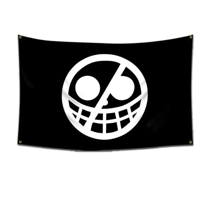 Anime One Piece Pirate Skull Flag Home Bedroom Wall Decor Banner Painting Luffy Straw Hat Pirates Flag Toys for Children Gift