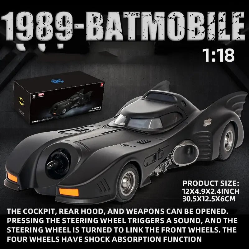 Batmobile 1989 Die-Cast échelle 1:18 – vue latérale
