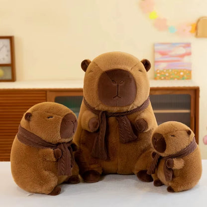 23Cm Capybara Plush Simulation Capibara Anime Fluffty Toy Cute Doll Stuffed Animals Soft Doll Plush Christmas Thanksgiving Gift