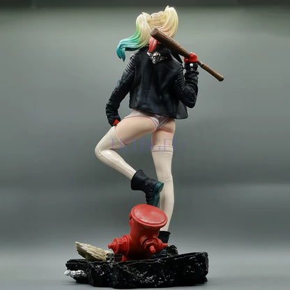 33Cm FANART GK Harley Quin Girls Toys Chinese Anime Figure PVC Game Action Figure Toy Game Collectible Model Doll