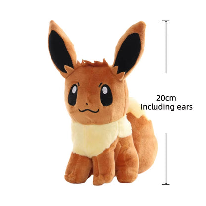 Pokemon Eevee Plush Toys Stuffed Animal Soft Flareon Doll for Kids Collection Adorably Anime Peripheral Room Decor Xmas Gifts