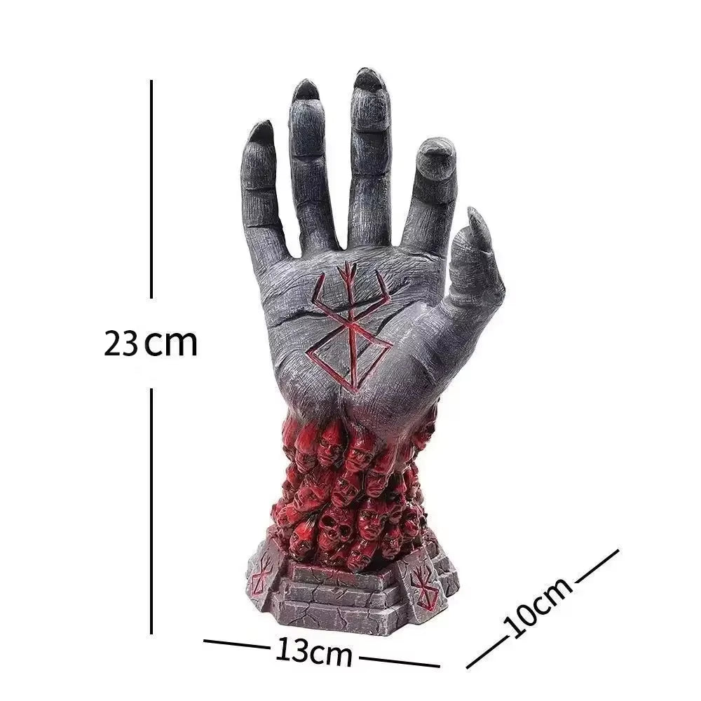 23Cm Berserk Hand of God Anime Figure Devil Hand Figurine Hand of God Statue Collectible Model Doll Toys Gift Home Decor
