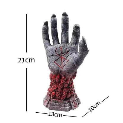 23Cm Berserk Hand of God Anime Figure Devil Hand Figurine Hand of God Statue Collectible Model Doll Toys Gift Home Decor