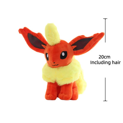 Pokemon Eevee Plush Toys Stuffed Animal Soft Flareon Doll for Kids Collection Adorably Anime Peripheral Room Decor Xmas Gifts