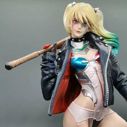 33Cm FANART GK Harley Quin Girls Toys Chinese Anime Figure PVC Game Action Figure Toy Game Collectible Model Doll
