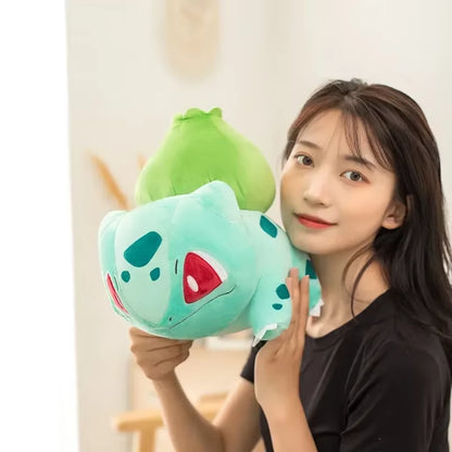 Anime Bulbasaur Stuffed Doll Toy Big Size Elf Pokemon Plush Kawaii Pikachu Doll Pillow Gifts for Children Christmas Baby Gift