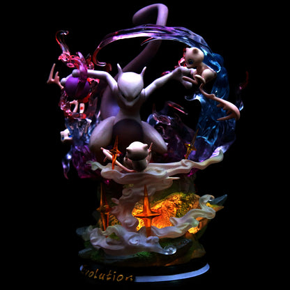 Figurine Pokémon Mewtwo Évolution – 28 cm – Statue PVC